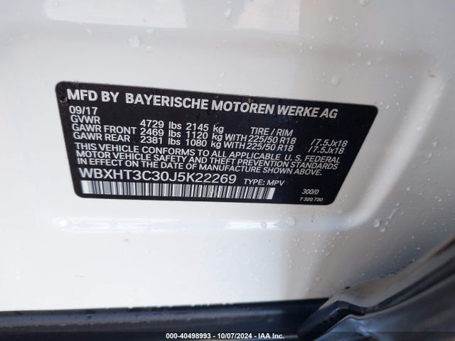 BMW X1 Xdrive28i 2018 WBXHT3C30J5K22269 Image 9