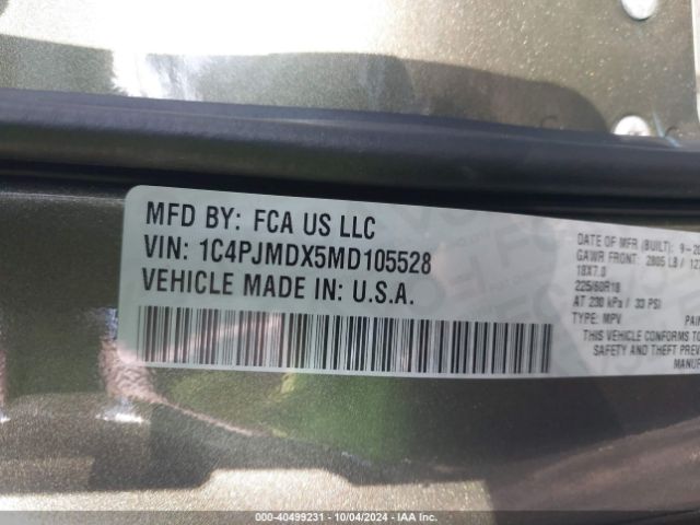 2021 JEEP CHEROKEE 1C4PJMDX5MD105528 Photo 8