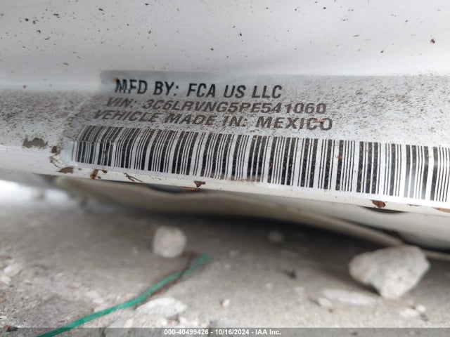 3C6LRVNG5PE541060 RAM Promaster 1500 Low Roof 118 Wb
