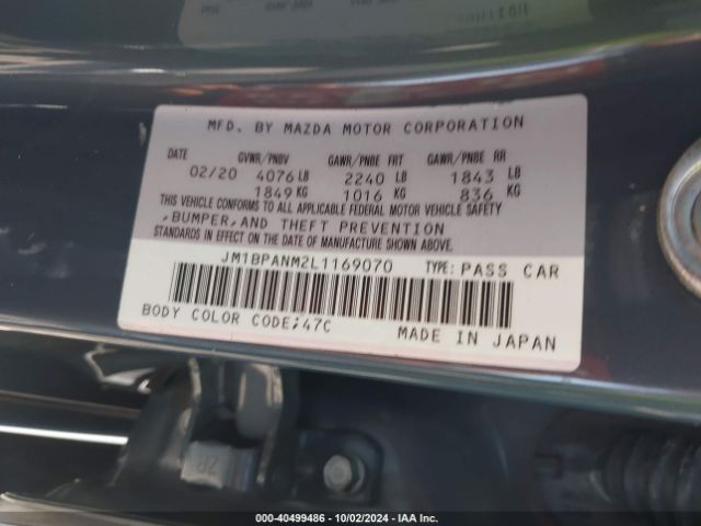 JM1BPANM2L1169070 Mazda Mazda3 Premium Package