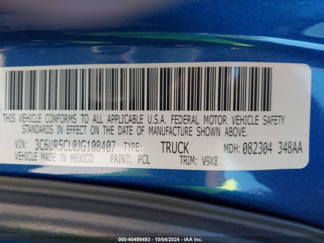 3C6UR5CL0JG108407 RAM 2500