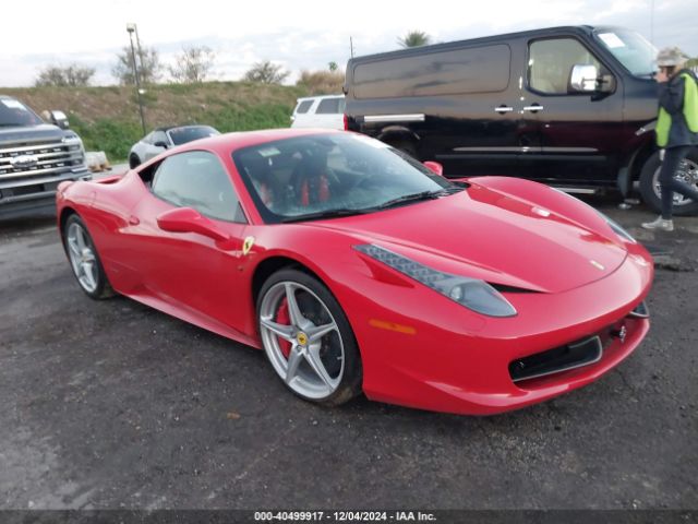 2011 FERRARI 458 ITALIA ZFF67NFA4B0179652