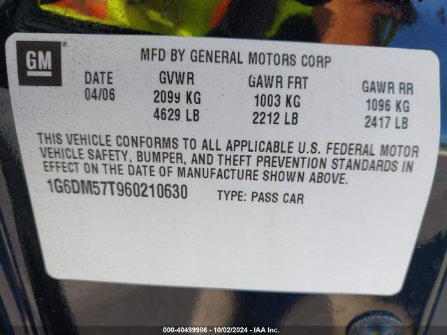 2006 CADILLAC CTS 1G6DM57T960210630 Photo 8