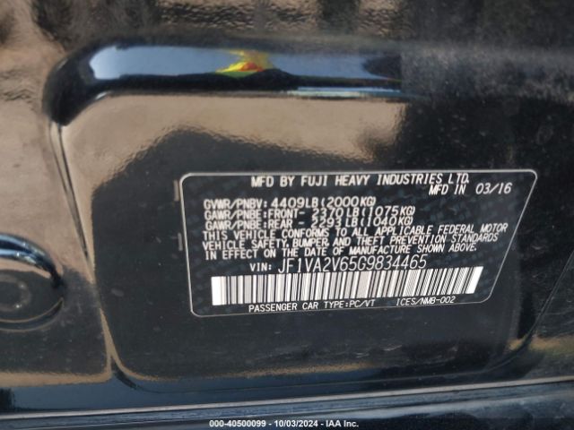 JF1VA2V65G9834465 Subaru Wrx Sti