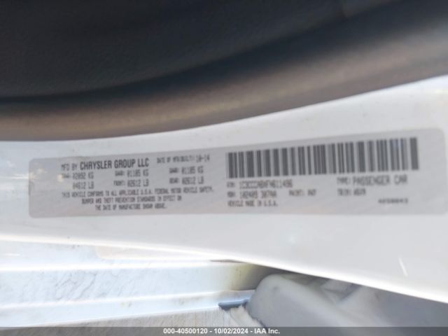 1C3CCCABXFN611496 Chrysler 200 Limited
