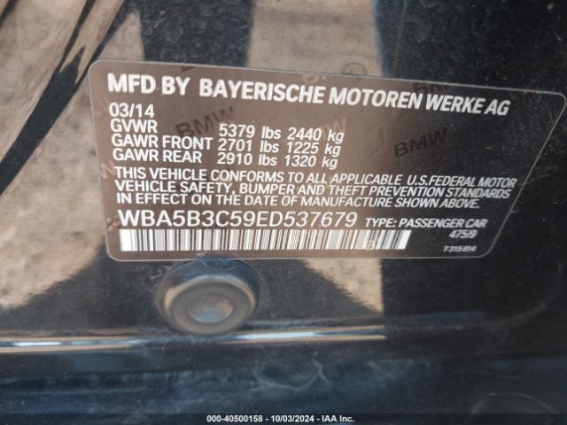 WBA5B3C59ED537679 BMW 535i Xdrive