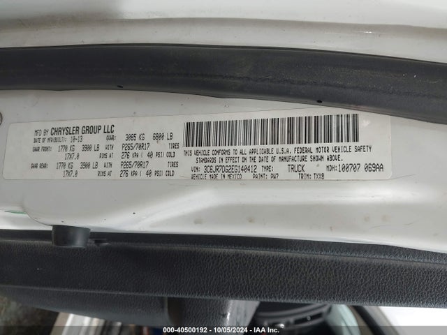 3C6JR7DG2EG140412 RAM 1500 Tradesman
