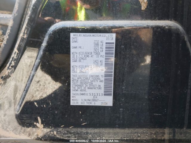 5N1DL0MM9JC531313 Infiniti QX60
