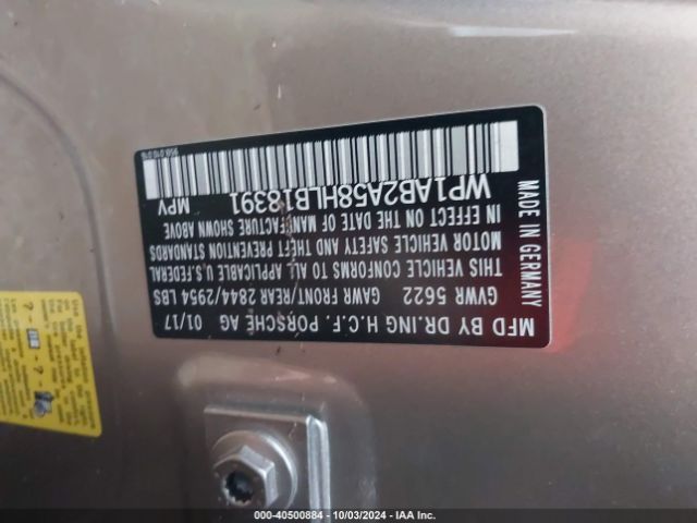 2017 PORSCHE MACAN WP1AB2A58HLB18391 Photo 8