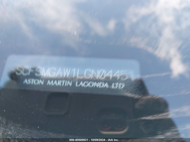 SCFSMGAW1LGN04451 Aston Martin Vantage