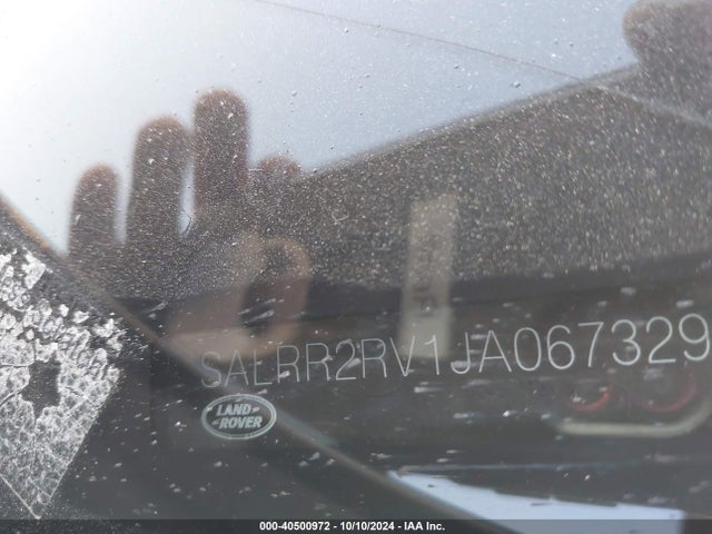 SALRR2RV1JA067329 Land Rover Discovery Hse