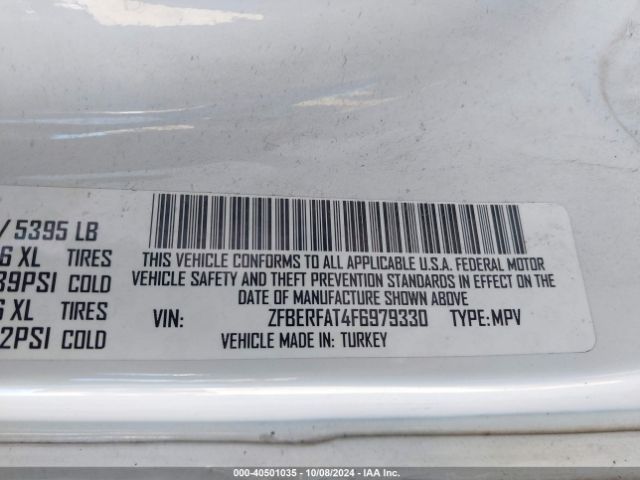 ZFBERFAT4F6979330 RAM Promaster City Tradesman