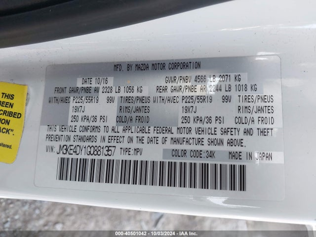 Mazda Cx-5 Grand Touring 2016 JM3KE4DY1G0881357 Image 9
