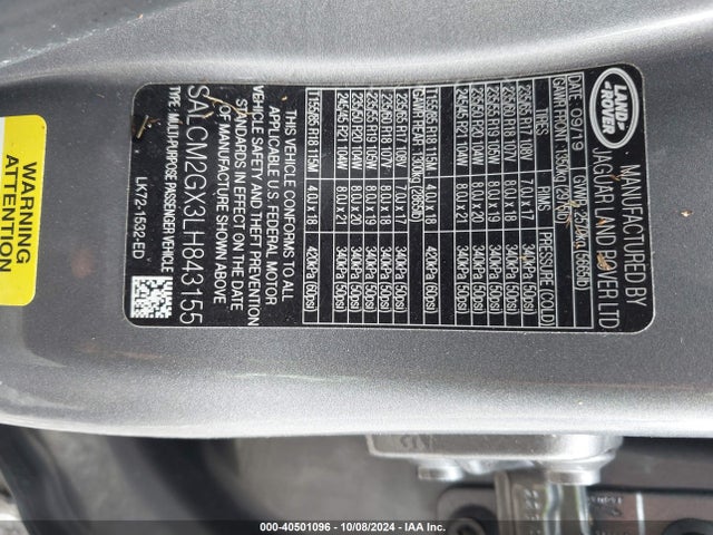 SALCM2GX3LH843155 Land Rover Discovery Sport R-dynamic Hse