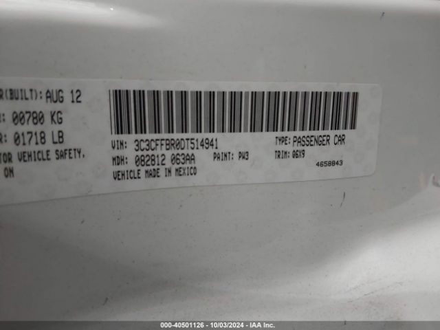 2013 FIAT 500 3C3CFFBR0DT514941 Photo 8