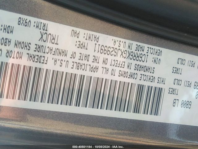 1C6RR6KGXJS299911 RAM 1500 Express  4x2 5'7 Box