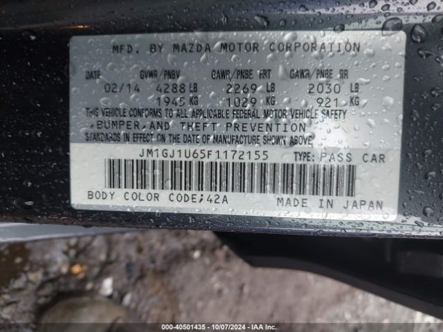 JM1GJ1U65F1172155 Mazda Mazda6 I Sport