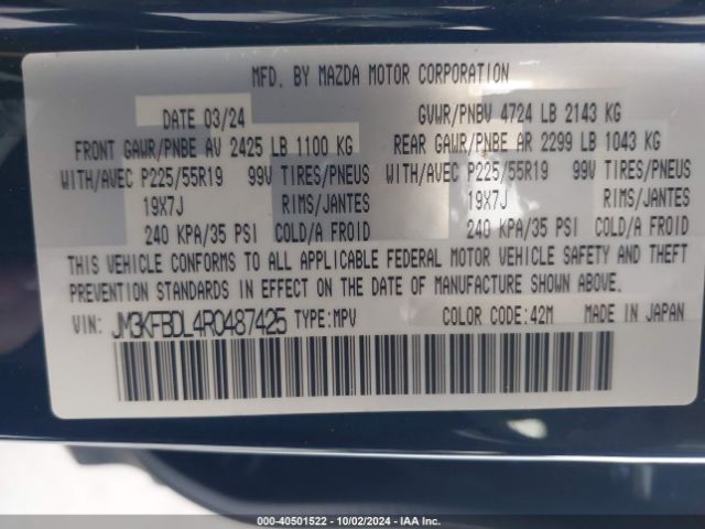 JM3KFBDL4R0487425 Mazda Cx-5 2.5 S Premium
