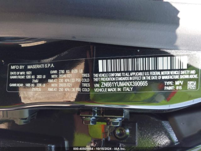 ZN661YUM4NX390665 Maserati Levante Modena