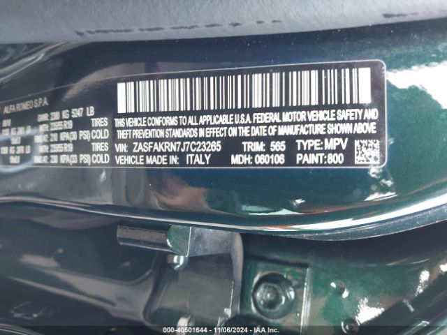 ZASFAKRN7J7C23265 Alfa Romeo Stelvio Ti Lusso Awd