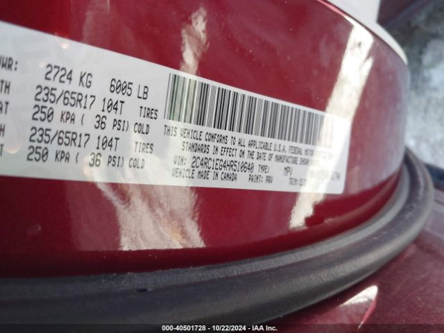 2C4RC1EG4HR510640 Chrysler Pacifica Touring-l Plus