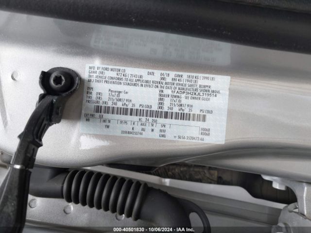 1FADP3H2XJL319514 Ford FOCUS SEL