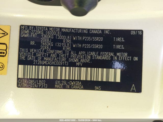 2T2BGMCA5HC009113 Lexus Rx 450h F Sport