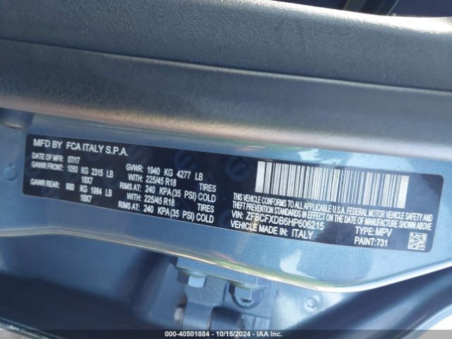 2017 FIAT 500X ZFBCFXDB6HP606215 Photo 8