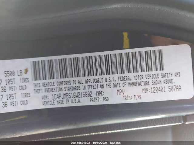 1C4PJMBS1GW215802 Jeep Cherokee Trailhawk