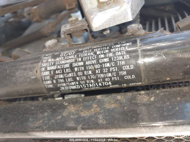 2007 KAWASAKI VN1600 JKBVNKD157A014704 Photo 9