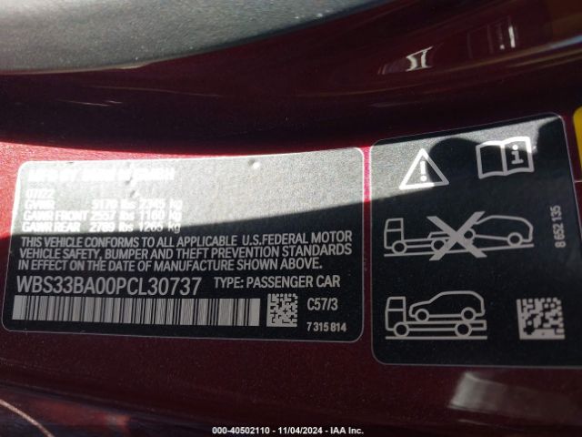 WBS33BA00PCL30737 BMW M4 Competition Xdrive