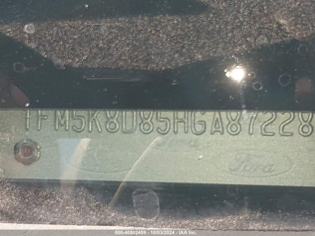 1FM5K8D85HGA87228 Ford EXPLORER XLT