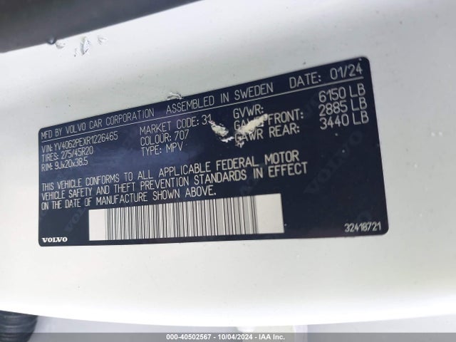 Volvo Xc90 B6 Plus Bright Theme 7-seater 2024 YV4062PEXR1226465 Image 9