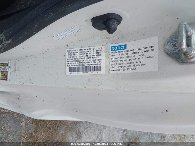 Honda CR-Z EX 2015 JHMZF1D69FS002366 Image 9