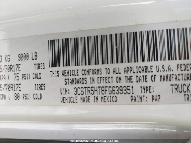 3C6TR5HT8FG639351 RAM 2500 Tradesman