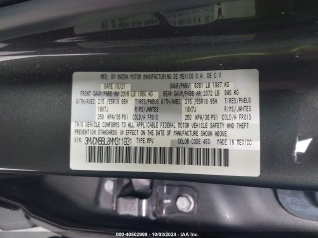 3MVDMBBL8MM311931 Mazda Cx-30 Select