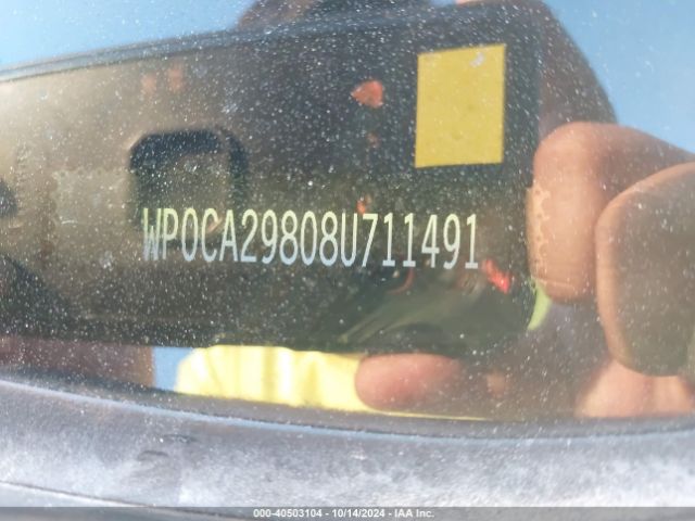 2008 PORSCHE BOXSTER WP0CA29808U711491 Photo 8