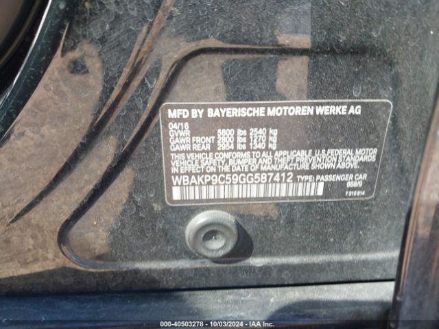 WBAKP9C59GG587412 BMW 550i Xdrive
