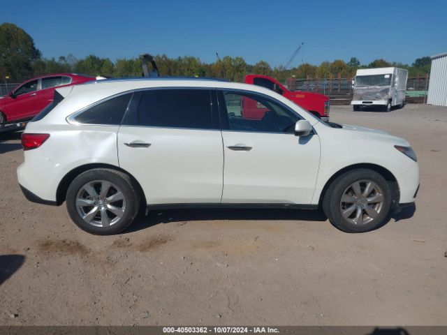 5FRYD3H83FB013126 Acura Mdx Advance Pkg W/entertainment Pkg