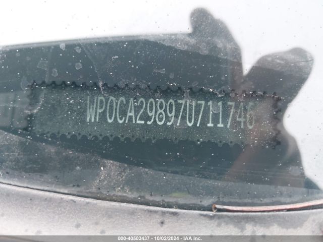 2007 PORSCHE BOXSTER WP0CA29897U711746 Photo 8