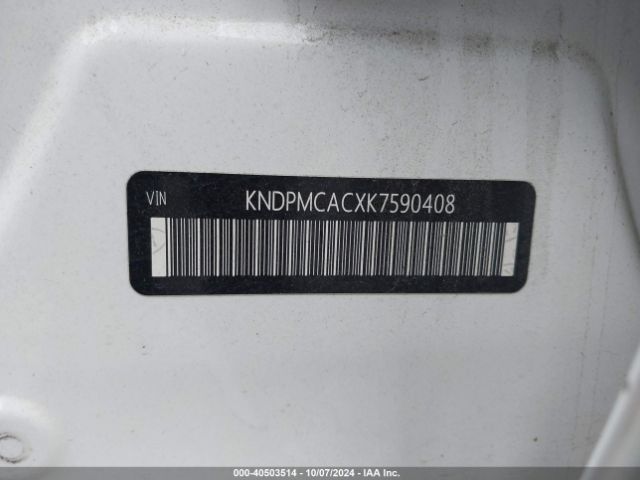 KNDPMCACXK7590408 KIA Sportage Lx