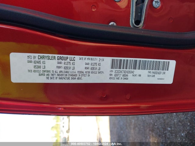 Dodge Charger R/t 100th Anniversary 2014 2C3CDXCT6EH226342 Image 9