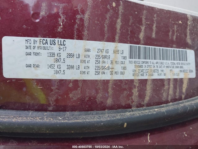 2C4RC1EG7JR108729 Chrysler Pacifica Touring L Plus