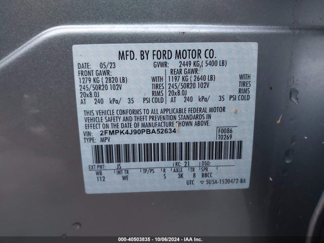 Ford Edge St-line 2023 2FMPK4J90PBA52634 Image 9