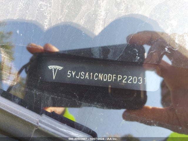 2013 TESLA MODEL S 5YJSA1CN0DFP22031 Photo 8