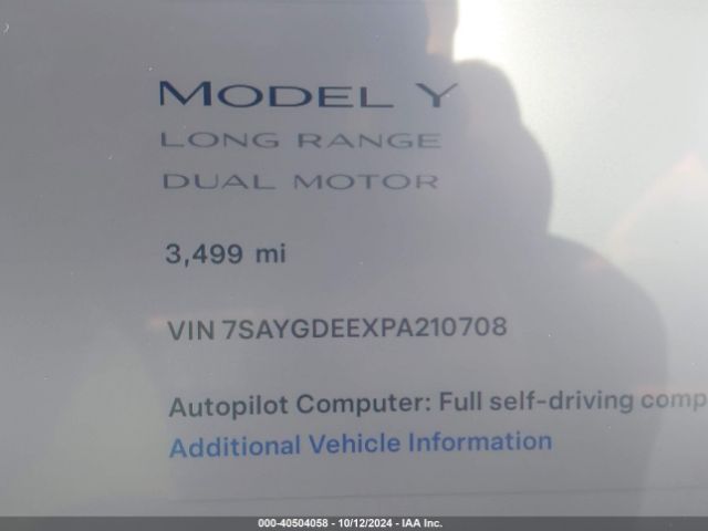 7SAYGDEEXPA210708 Tesla Model Y