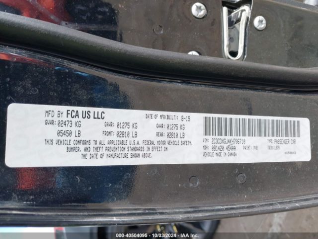 2C3CDXGJ4KH706710 Dodge Charger Scat Pack Rwd
