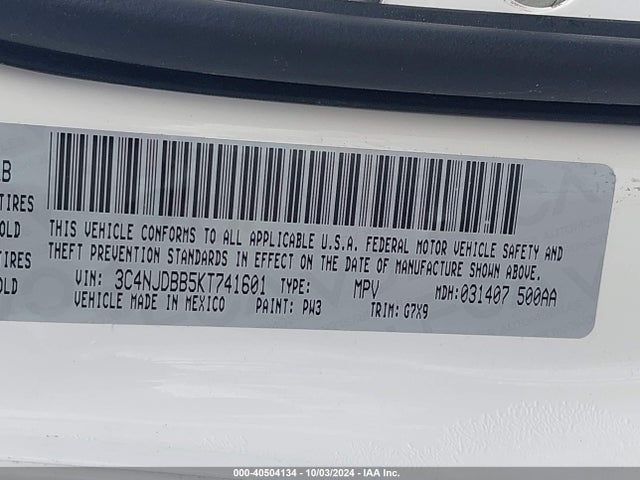Jeep Compass Latitude 4x4 2019 3C4NJDBB5KT741601 Image 9