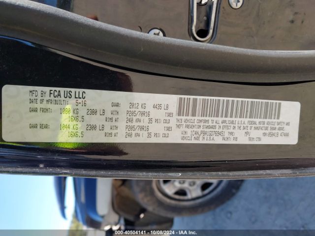 1C4NJPBA1GD769451 Jeep Patriot Sport
