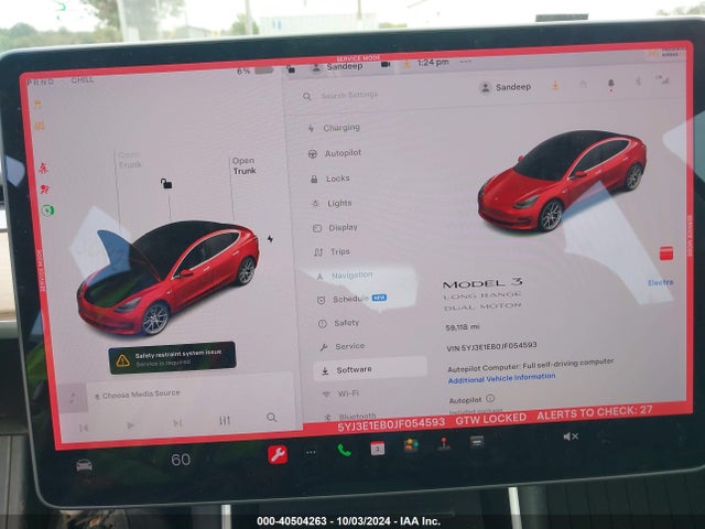2018 TESLA MODEL 3 5YJ3E1EB0JF054593 Photo 6
